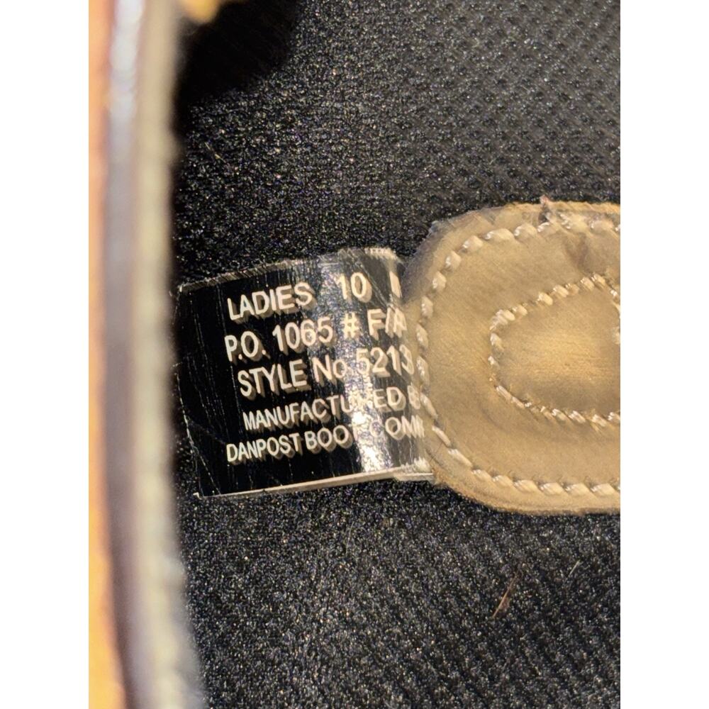 Laredo Women’s Leather Cowboy Boots Floral Miss Kate Size 10 - Picture 5 of 6